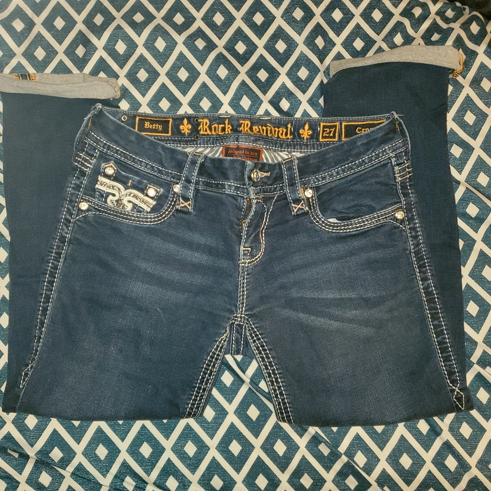 Rock Revival crop jeans